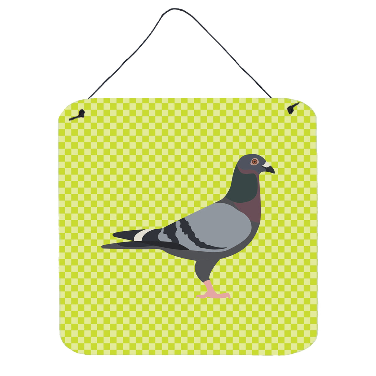 CarolineS Treasures Green Racing Pigeon Metal Print, 6 Inch  Inch  H X 6 Inch  Inch  W