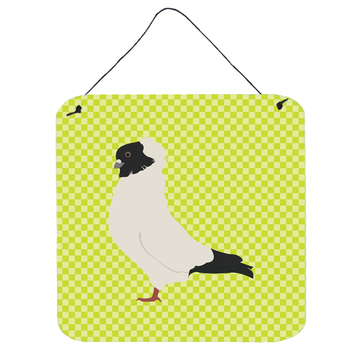 CarolineS Treasures Green Nun Pigeon Metal Print, 6 Inch  Inch  H X 6 Inch  Inch  W