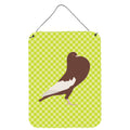 CarolineS Treasures English Pouter Pigeon Green Metal Print, 16Hx12W, Multicolor