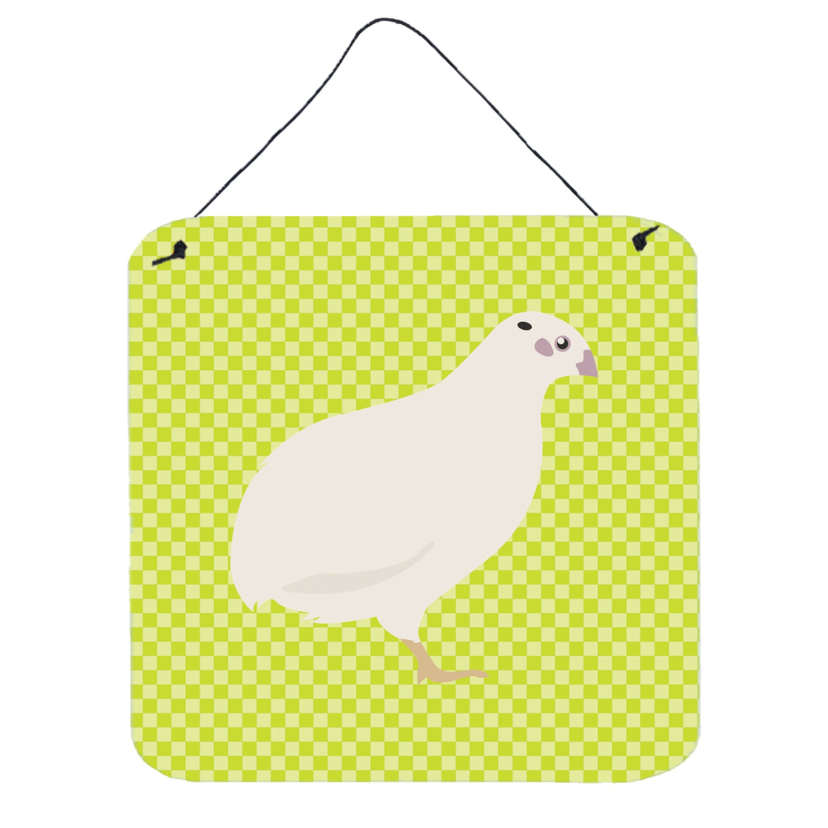 CarolineS Treasures Green Texas Quail Metal Print, 6 Inch  Inch  H X 6 Inch  Inch  W