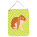 CarolineS Treasures English Lop Rabbit Green Metal Print, 16Hx12W, Multicolor