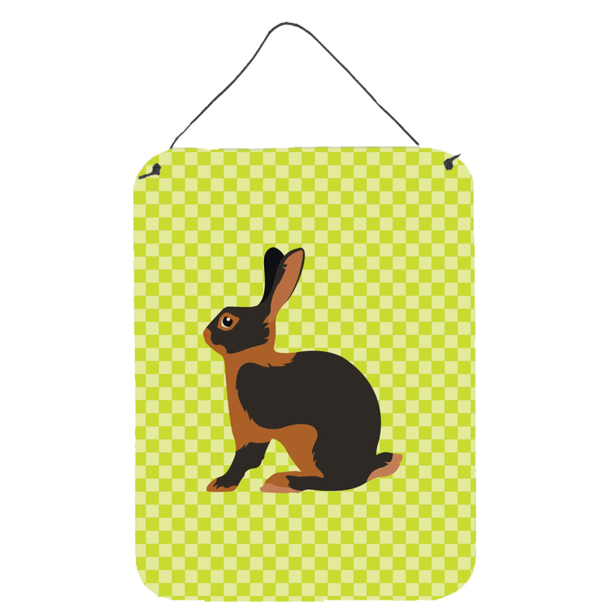 CarolineS Treasures Tan Rabbit Green Metal Print, 16Hx12W, Multicolor
