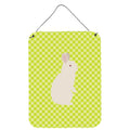 CarolineS Treasures New Zealand White Rabbit Green Metal Print, 16Hx12W, Multicolor
