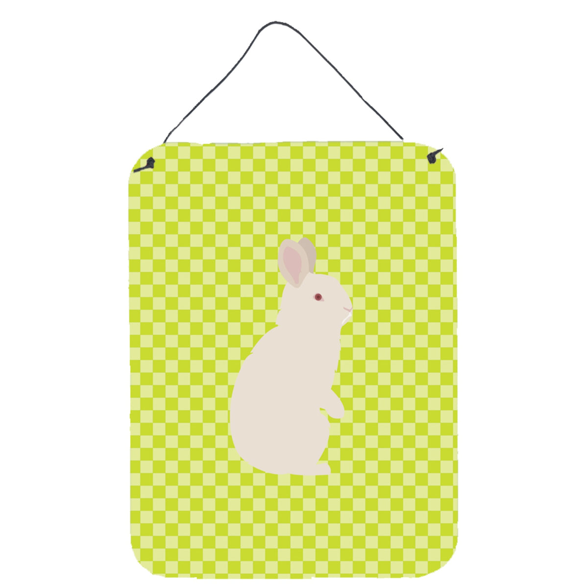 CarolineS Treasures New Zealand White Rabbit Green Metal Print, 16Hx12W, Multicolor