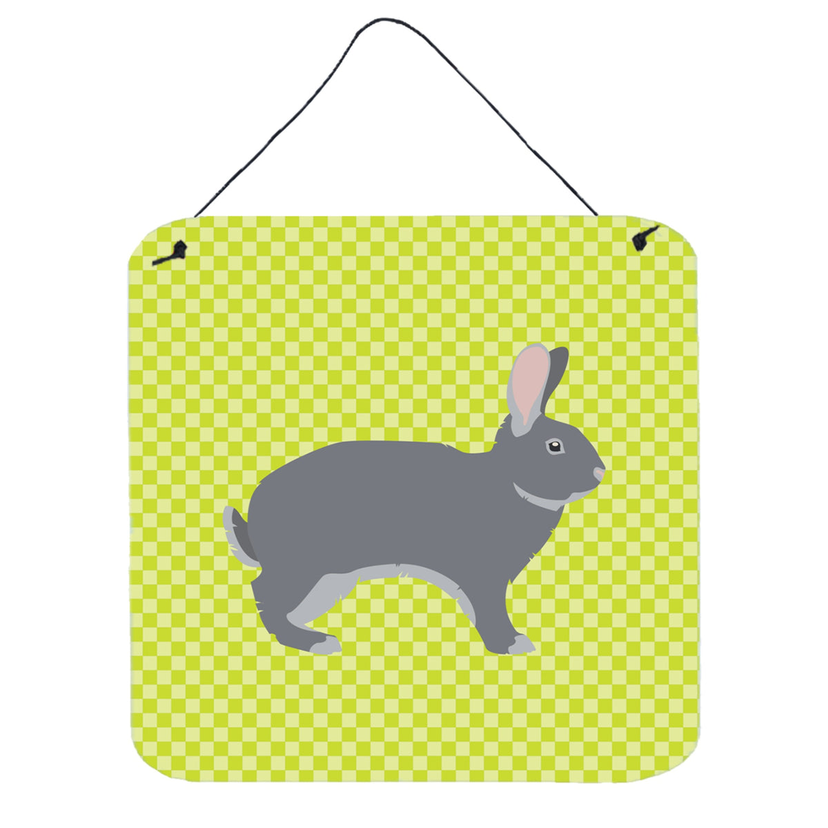 CarolineS Treasures Green Giant Chinchilla Rabbit Metal Print, 6Hx6W