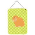 CarolineS Treasures Holland Lop Rabbit Green Metal Print, 16Hx12W, Multicolor