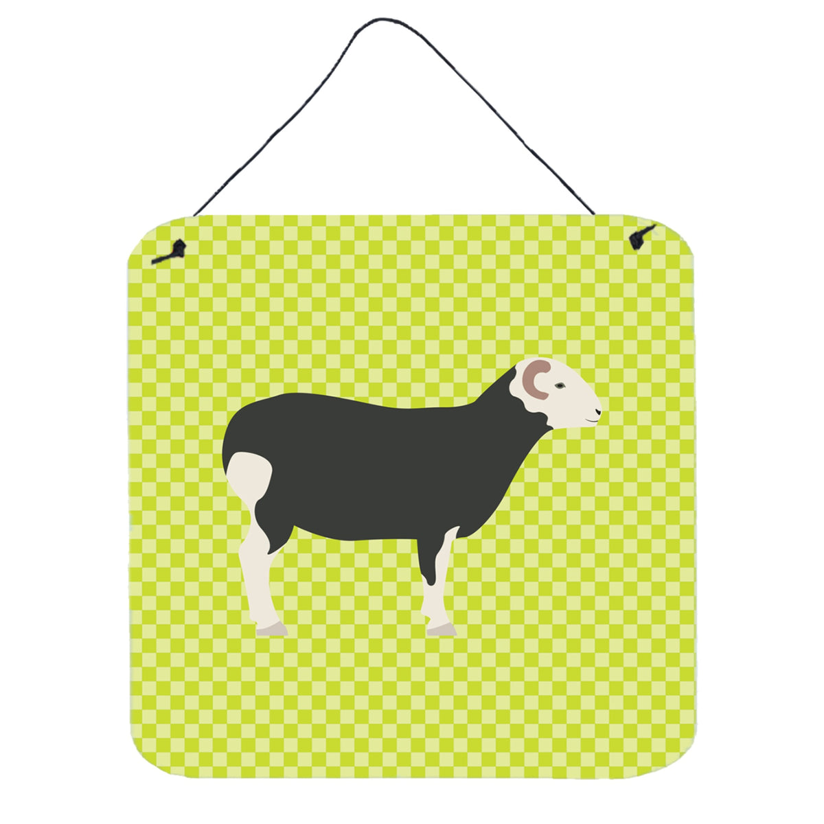 CarolineS Treasures Green Herwick Sheep Metal Print, 6 Inch  Inch  H X 6 Inch  Inch  W