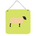 CarolineS Treasures Green Suffolk Sheep Metal Print, 6 Inch  Inch  H X 6 Inch  Inch  W