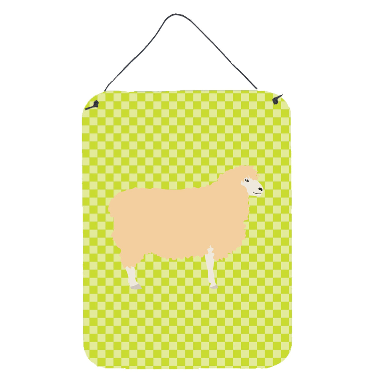 CarolineS Treasures English Leicester Longwool Sheep Green Metal Print, 16Hx12W, Multicolor
