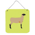 CarolineS Treasures Green Hampshire Down Sheep Metal Print, 6 Inch  Inch  H X 6 Inch  Inch  W
