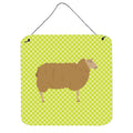 CarolineS Treasures Green East Friesian Sheep Metal Print, 6 Inch  Inch  H X 6 Inch  Inch  W