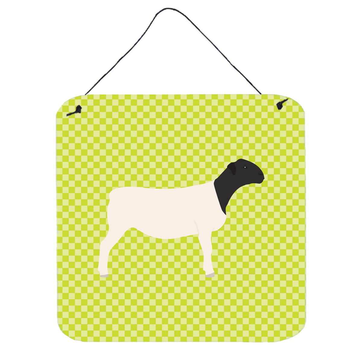 CarolineS Treasures Green Dorper Sheep Metal Print, 6 Inch  Inch  H X 6 Inch  Inch  W