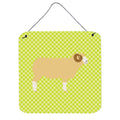 CarolineS Treasures Green Horned Dorset Sheep Metal Print, 6 Inch  Inch  H X 6 Inch  Inch  W