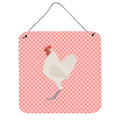 CarolineS Treasures Pink German Langshan Chicken Check Metal Print, 6Hx6W