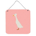 CarolineS Treasures Pink Bali Duck Check Metal Print, 6Hx6W