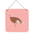 CarolineS Treasures Pink Jersey Buff Turkey Hen Check Metal Print, 6 Inch  Inch  H X 6 Inch  Inch  W