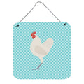CarolineS Treasures Blue German Langshan Chicken Check Metal Print, 6 Inch  Inch  H X 6 Inch  Inch  W