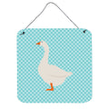 CarolineS Treasures Blue Embden Goose Check Metal Print, 6Hx6W