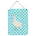 CarolineS Treasures Roman Goose Blue Check Metal Print, 16Hx12W, Multicolor