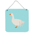 CarolineS Treasures Blue Sebastopol Goose Check Metal Print, 6Hx6W