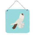 CarolineS Treasures Blue German Helmet Pigeon Check Metal Print, 6 Inch  Inch  H X 6 Inch  Inch  W