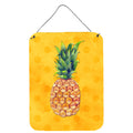 CarolineS Treasures Pineapple Yellow Polkadot Metal Print, 16Hx12W, Multicolor