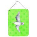 CarolineS Treasures Sea Gull Green Polkadot Metal Print, 16Hx12W, Multicolor