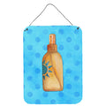 CarolineS Treasures Message In A Bottle Blue Polkadot Metal Print, 16Hx12W, Multicolor
