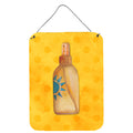 CarolineS Treasures Message In A Bottle Yellow Polkadot Metal Print, 16Hx12W, Multicolor