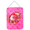 CarolineS Treasures Crab Pink Polkadot Metal Print, 16Hx12W, Multicolor