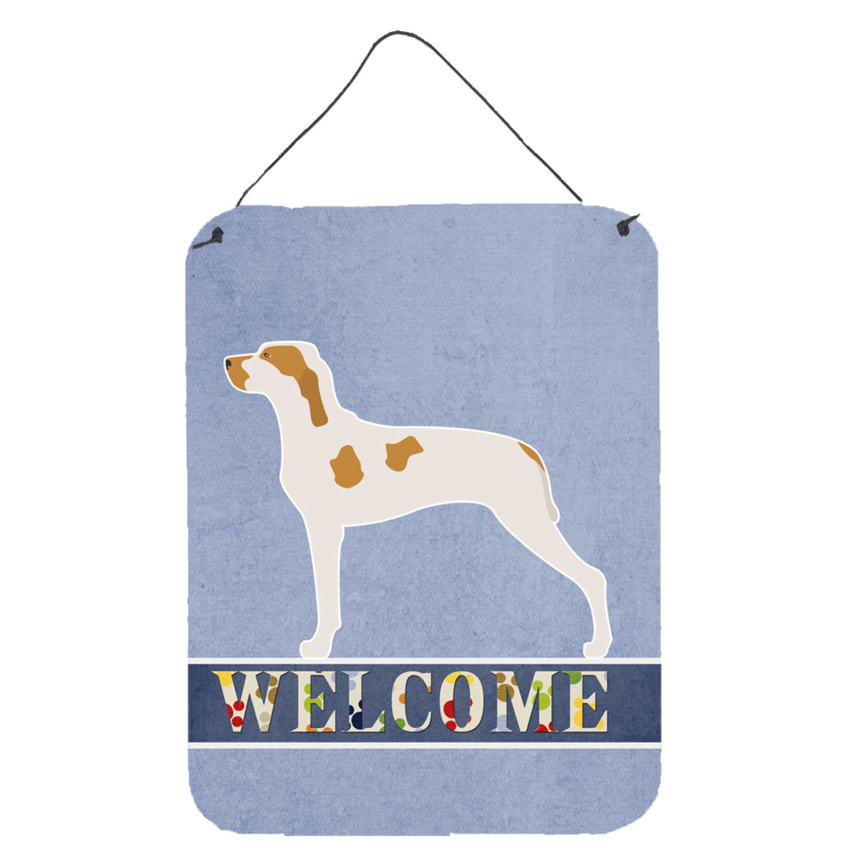 CarolineS Treasures Ariege Pointer Welcome Metal Print, 16 Inch  Inch  X 12 Inch  Inch , Multicolor