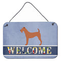 CarolineS Treasures Irish Terrier Welcome Metal Print, 8 Inch  Inch  X 12 Inch  Inch