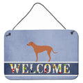 CarolineS Treasures Rhodesian Ridgeback Welcome Metal Print, 8 Inch  Inch  X 12 Inch  Inch