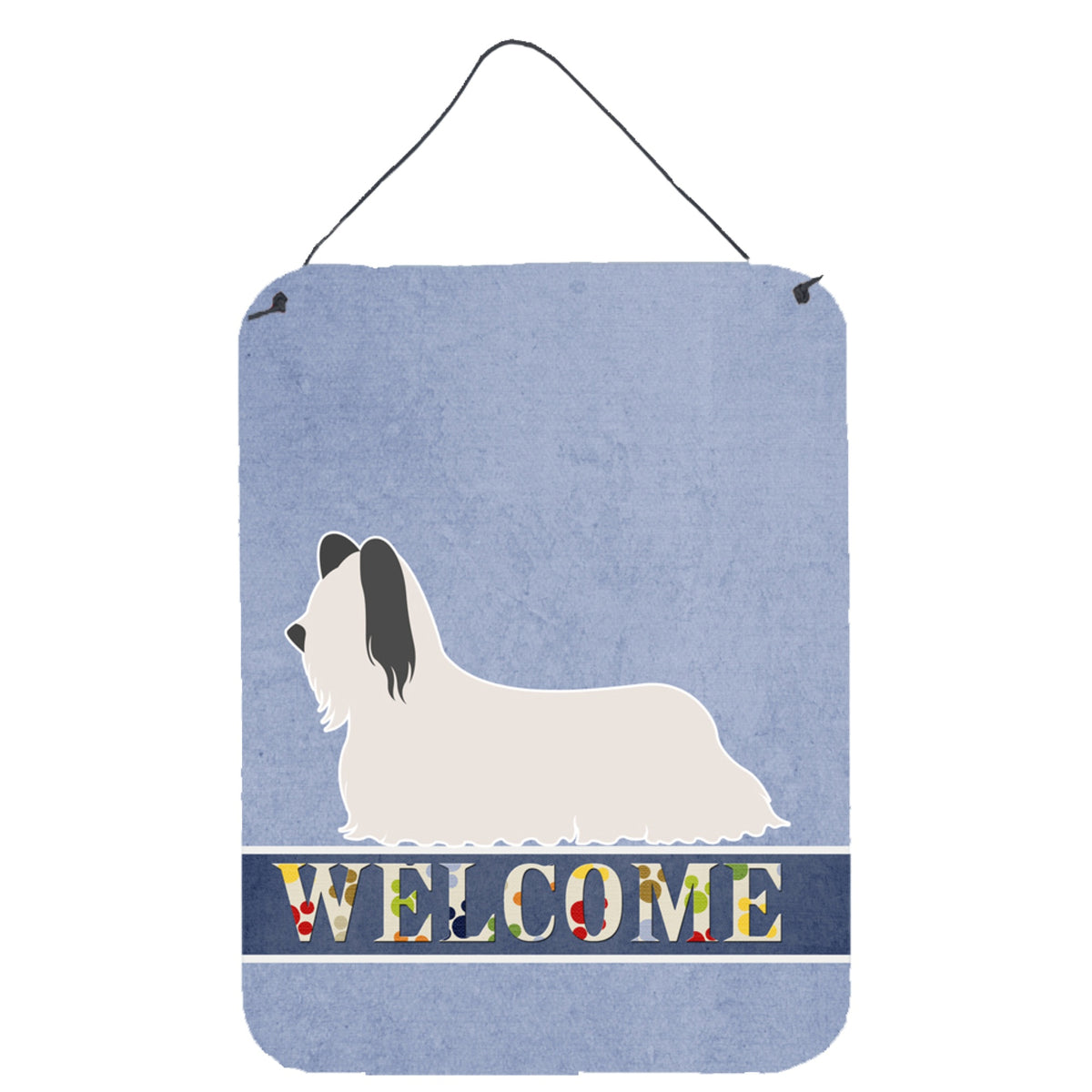 CarolineS Treasures Skye Terrier Welcome Metal Print, 16 Inch  Inch  X 12 Inch  Inch , Multicolor