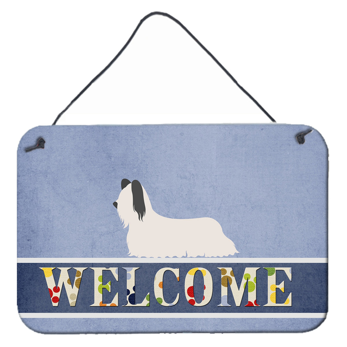 CarolineS Treasures Skye Terrier Welcome Metal Print, 8 Inch  Inch  X 12 Inch  Inch , Multicolor