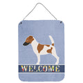 CarolineS Treasures Smooth Fox Terrier Welcome Metal Print, 16 Inch  Inch  X 12 Inch  Inch , Multicolor