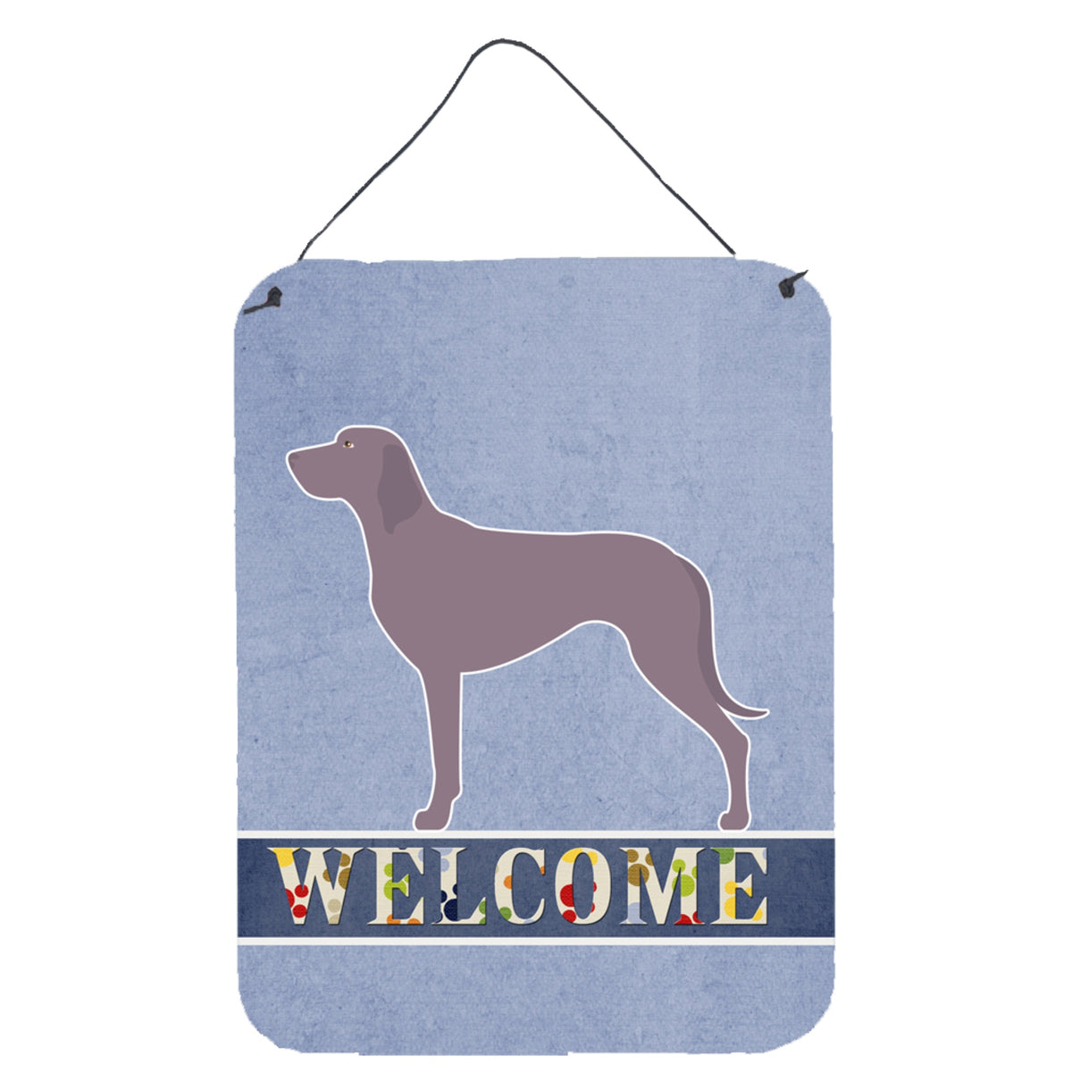 CarolineS Treasures Weimaraner Welcome Metal Print, 16 Inch  Inch  X 12 Inch  Inch , Multicolor