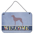 CarolineS Treasures Weimaraner Welcome Metal Print, 8 Inch  Inch  X 12 Inch  Inch , Multicolor