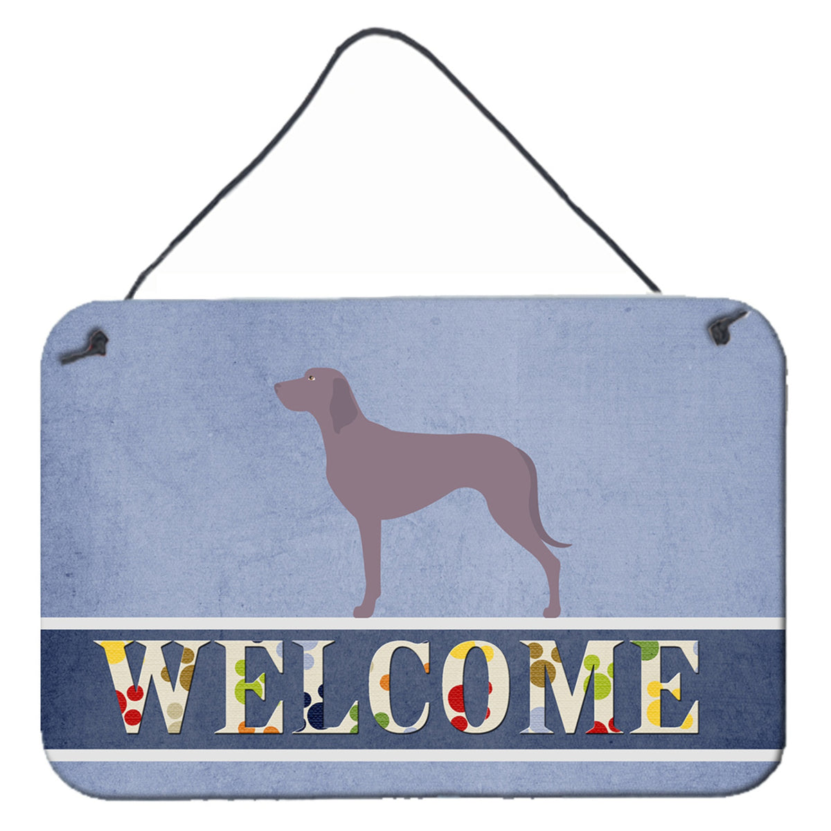 CarolineS Treasures Weimaraner Welcome Metal Print, 8 Inch  Inch  X 12 Inch  Inch , Multicolor