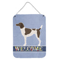 CarolineS Treasures German Shorthaired Pointer Welcome Metal Print, 16 Inch  Inch  X 12 Inch  Inch , Multicolor