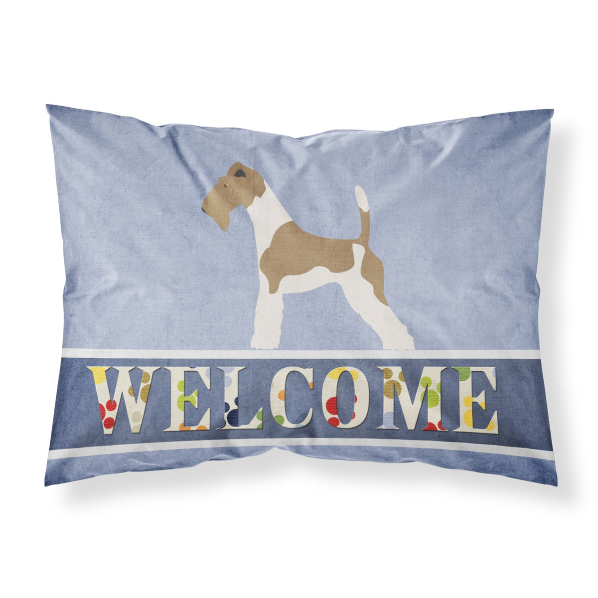 CarolineS Treasures Wire Fox Terrier Welcome Pillowcase, Standard,