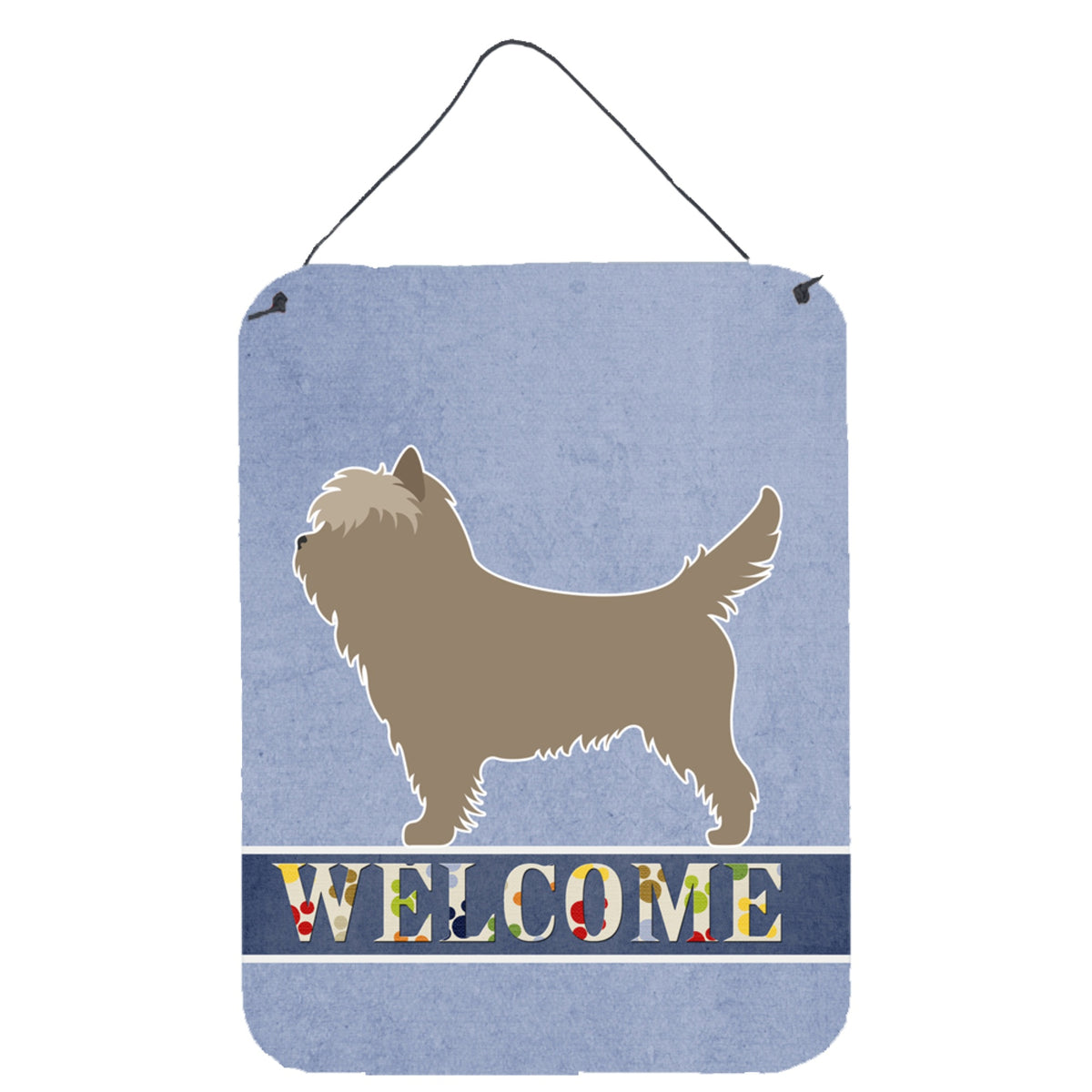 CarolineS Treasures Cairn Terrier Welcome Metal Print, 16 Inch  Inch  X 12 Inch  Inch , Multicolor