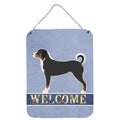 CarolineS Treasures Appenzeller Sennenhund Welcome Metal Print, 16 Inch  Inch  X 12 Inch  Inch , Multicolor