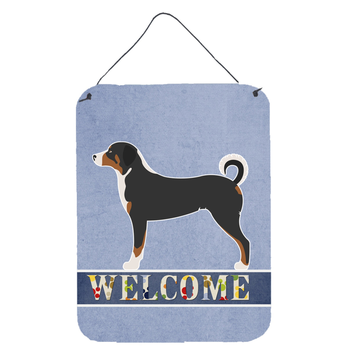 CarolineS Treasures Appenzeller Sennenhund Welcome Metal Print, 16 Inch  Inch  X 12 Inch  Inch , Multicolor