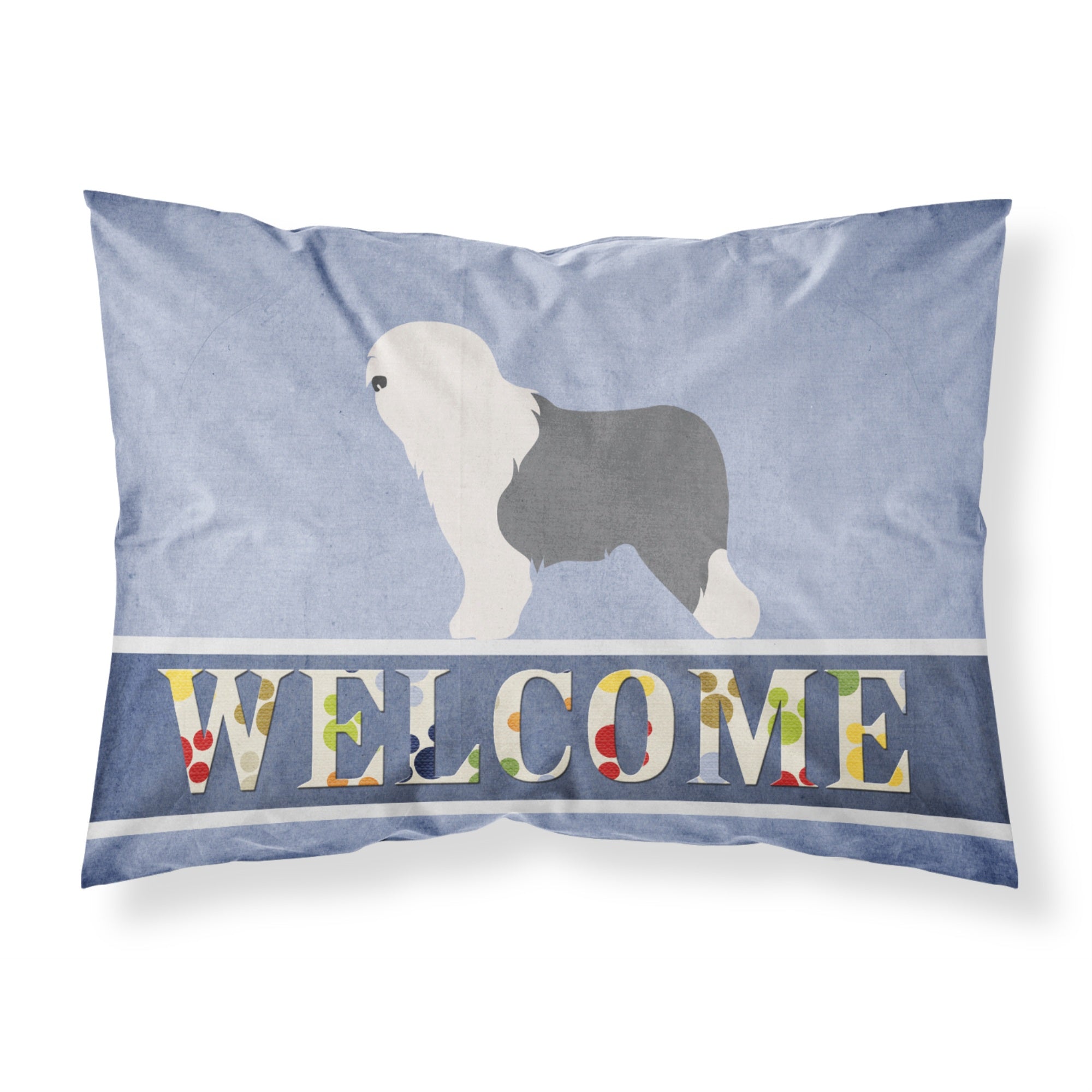 'Caroline'S Treasures Old English Sheepdog Bobtail Pillowcase, Standard, Welcome'