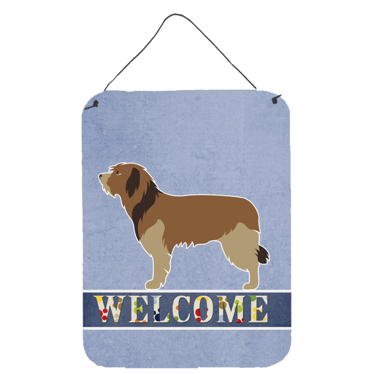 CarolineS Treasures Catalan Sheepdog Welcome Metal Print, 16 Inch  Inch  X 12 Inch  Inch , Multicolor