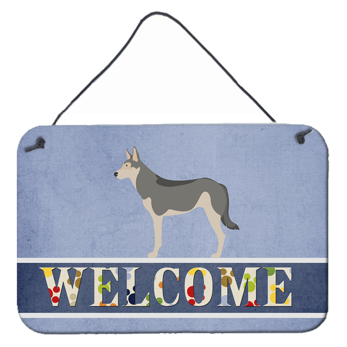 CarolineS Treasures Saarloos Wolfdog Welcome Metal Print, 8 Inch  Inch  X 12 Inch  Inch , Multicolor