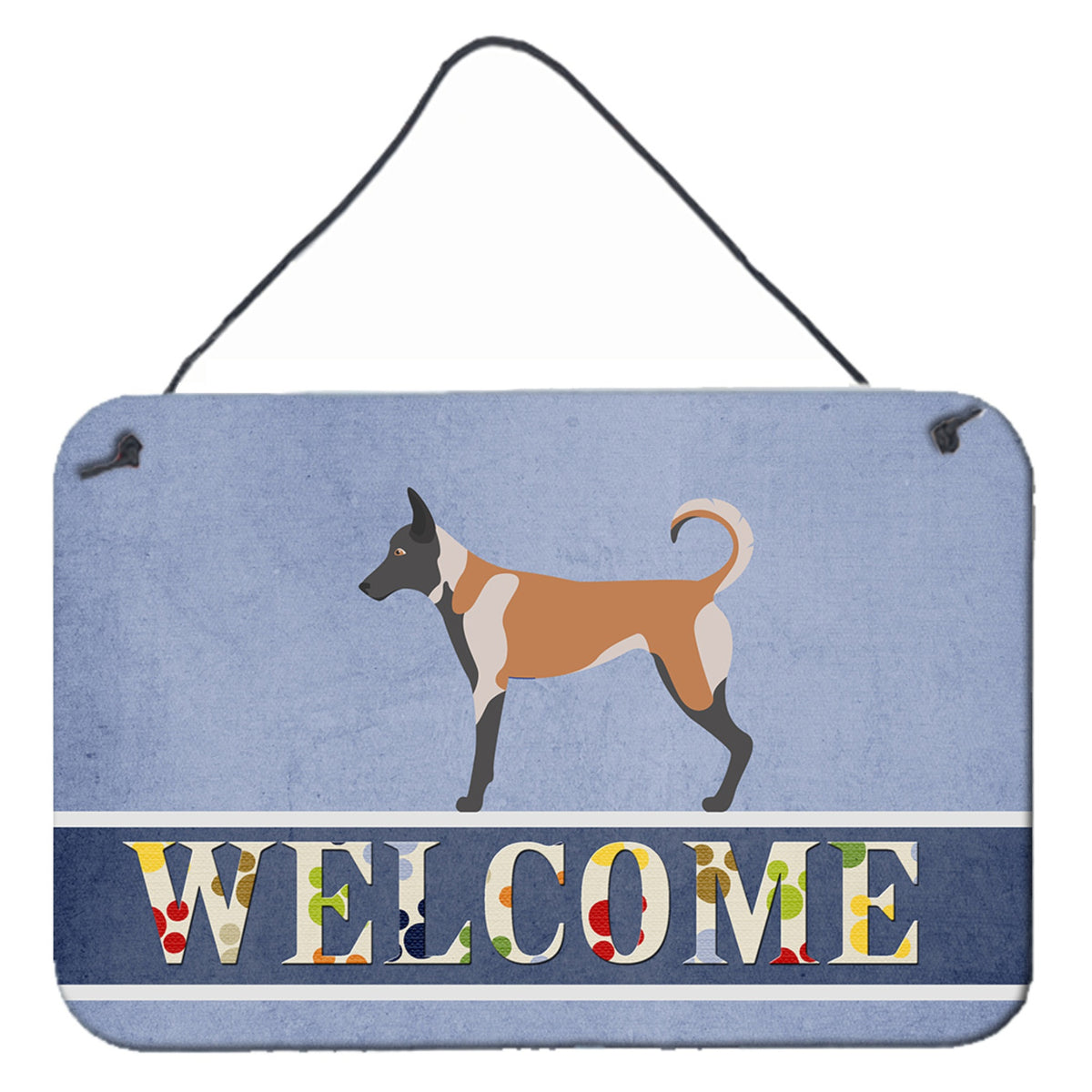 CarolineS Treasures Malinois Welcome Metal Print, 8 Inch  Inch  X 12 Inch  Inch