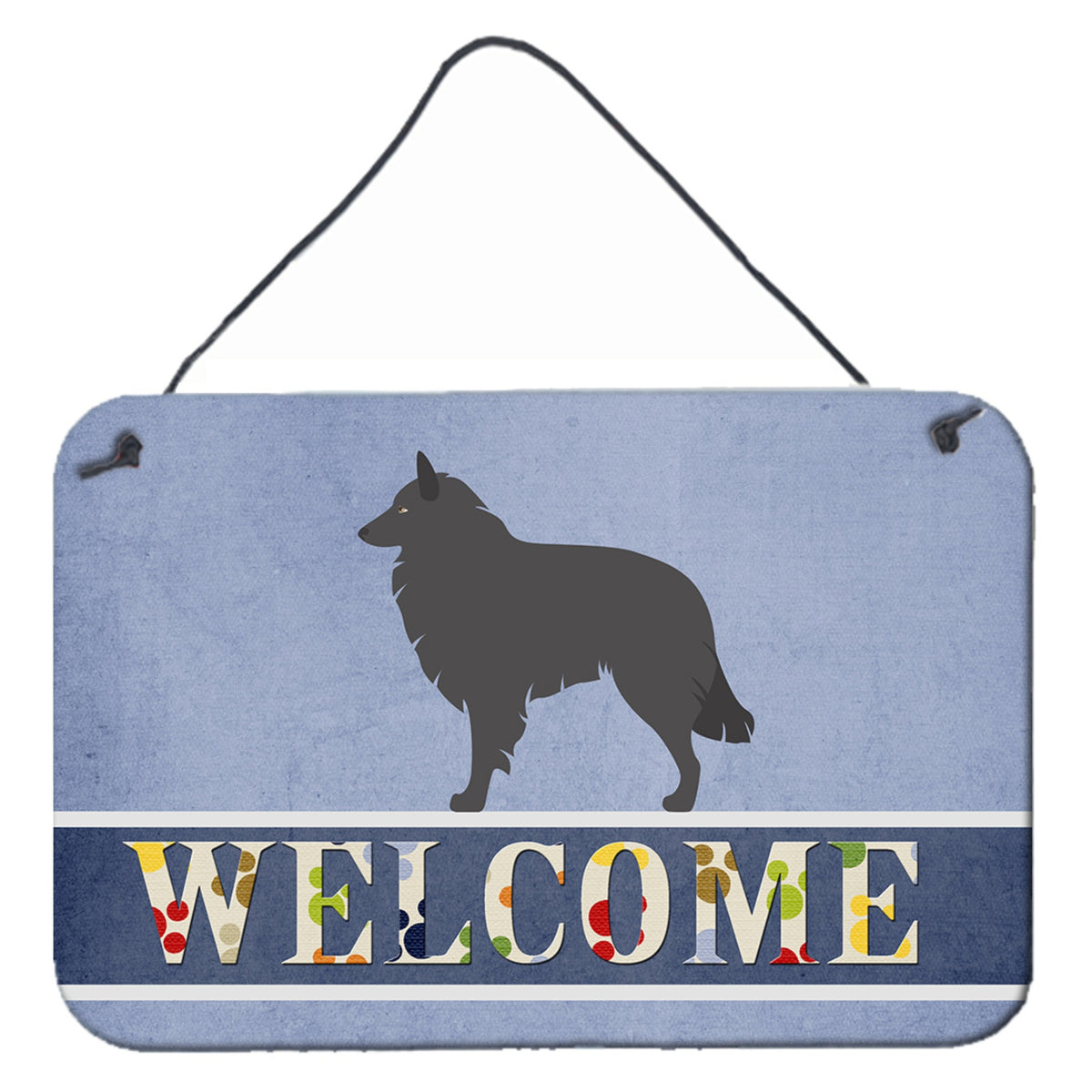 CarolineS Treasures Groenendael Belgian Shepherd Metal Print, 8 Inch  Inch  X 12 Inch  Inch , Multicolor