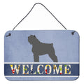CarolineS Treasures Bouvier Des Flandres Welcome Metal Print, 8 Inch  Inch  X 12 Inch  Inch